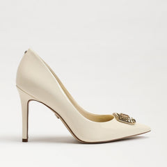 Sam Edelman Hazel Radiant Porcelain Stiletto Heel Pointed Toe Slip On Pumps