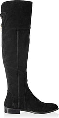 Charles David Reed Flat Black Suede Over The Knee Boots (Black, 5)