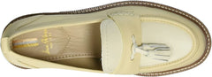 Sam Edelman Caylia Eggshell/Modern Ivory Almond Toe Stacked Heel Slip On Loafers