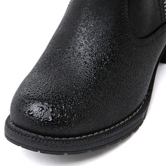 GLOBALWIN Women's Knee High Boots Side Zip Buckle Detail Riding Boots For Women