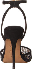 Jessica Simpson Pirrie Lucite Clear/Black Buckle Strap Pointed Toe Pumps