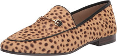 Sam Edelman Loraine Tan Multi Classic Chain Detailed Slip On Vamp Flat Loafers
