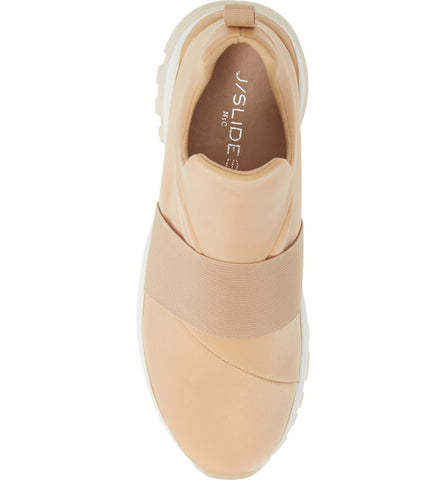 J/Slides Manic Beige Nude Boyfriend Dad Chunky Platform High Top Fashion Sneaker