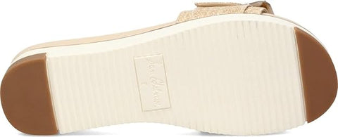 Sam Edelman Ariane Eggshell Weave Open Toe Wedge Platform Leather Wide Sandals