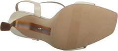 Sam Edelman Leana Pearl Ivory Suede Squared Open Toe Stiletto Heleed Sandals