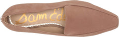 Sam Edelman Emelie Praline Suede Slip On Squared Toe Leather Dress Loafers