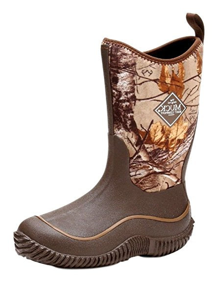 Muck Hale Multi-Season Kids' Rubber Boots Brown With Realtree Xtra Print
