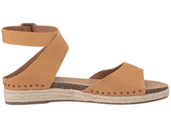 Lucky Brand Gladas Light Desert Tan Espadrille Wedge Sandal Open Toe Platform