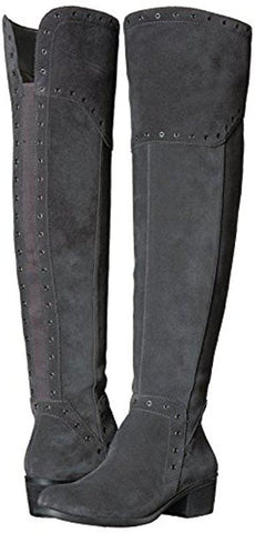 Vince Camuto Bestan Carob Over The Knee Boot Riding Embellished Wide Calf Boots