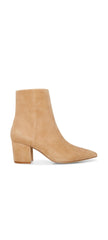 Steve Madden Ossie Tan Suede Zipper Closure Sleek Pointed Toe Ankle Boots