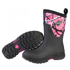 Muck Boot Arctic Sport Mid Black Muddy Girl Pink Camouflage Waterproof Snow Boot
