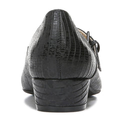 Naturalizer Florencia Black Lizard Fashion Pointed Toe Buckle Mary Jane Pumps 10