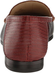 Sam Edelman Loraine Saddle Lizard Multi Almond Toe Slip On Classic Vamp Loafers