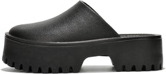 KK PAIR OF KINGS Heights Black Fashion Slip On Non-Slip Mule Clog Platform Sandals