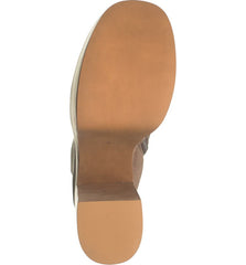Jeffrey Campbell Mexique-3 Taupe Suede Platform Block Heel Ankle Retro Bootie