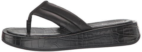 Circus NY by Sam Edelman Laina Black Fashion Soft Thong Slip On Platform Sandals