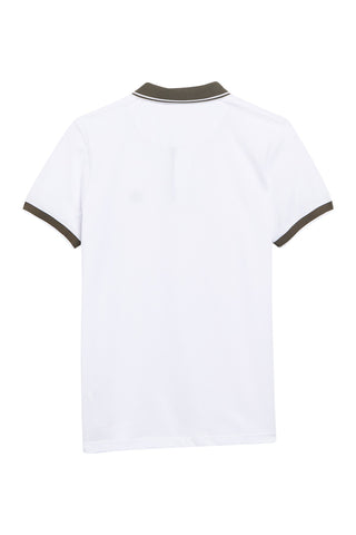 Roberto Cavalli Contrast Trim Short Sleeve Polo BIANCO FSR623KB00500001