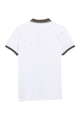 Roberto Cavalli Contrast Trim Short Sleeve Polo BIANCO FSR623KB00500001