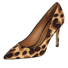 Sam Edelman Hazel Brown Cheetah Leopard Stiletto Pointy Toe Dress Pump Shoes