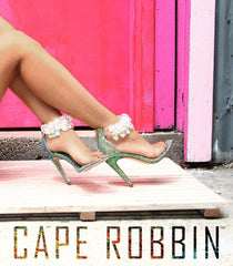 Cape Robbin Suzzy 54 Ankle Strap Rhinestone Chandelier Glitter Mermaid Heel
