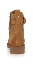 Sam Edelman Jansen Camel Hiker Suede Lace Up Round Toe Combat Ankle Moto Boots