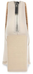 Steve Madden Taylen Bone Leather Zipper Closure Pointed Toe Collar Notched Boots