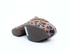 Schutz Efilomenia Tranca Suede Heeled Platform Leopard Open Toe Sandals