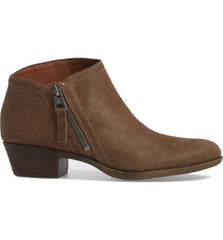 Lucky Brand Brielley 2 Wheat Nappa Leather Asymmetrical Ankle Basel Booties