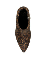 Jessica Simpson Valyn Leopard High Stiletto Heel Pointed Platform Bootie Natural