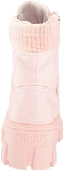 Circus by Sam Edelman Darren Ballet Pink Lace Up Round Toe Chunky Lug Sole Boots