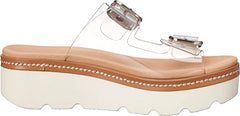 Chinese Laundry Surfs Up Clear Slip On Open Toe Platform & Wedge Sandals