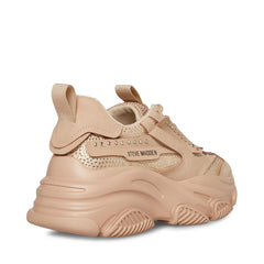 Steve Madden Possession Blush Lace Up Boyfriend Chunky Platform Sneakers