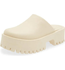 Jeffrey Campbell Clogge Sea Salt Fashion Slip On Slide Chunky Platform Sandals