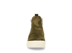 Steve Madden Women's Wedgie Camouflage Platform Wedge Sneakers Ankle Boot Bootie