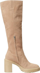 Dolce Vita Corry H2O Dune Suede Block Heel Almond Toe Knee High Fashion Boot W