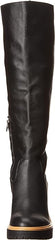 Dolce Vita Corry H2O Onyx Leather Block Heel Almond Toe Knee High Fashion Boots