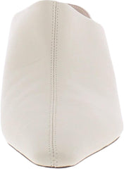 Sam Edelman Skya Ivory Pointed Toe Slip On Spool Heel Fashion Ankle Pumps