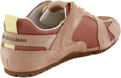Sam Edelman Brooklyn Sienna Pink Lace Up Round Toe Comfortable Classic Sneakers