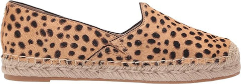 Sam Edelman Kesia Tan Multi Slip On Round Toe Espadrille Platform Flat Loafers