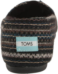 Toms Alpargata Resident Black Shearling Slip On Low Top Fashion Sneakers