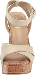 Sam Edelman Kayna Modern Ivory Ankle Strap Squared Open Toe Block Heeled Sandals