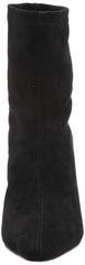 The Drop  Jane Black Fashion Ankle High Heel Pull-On Sock Boot, Black, 7.5