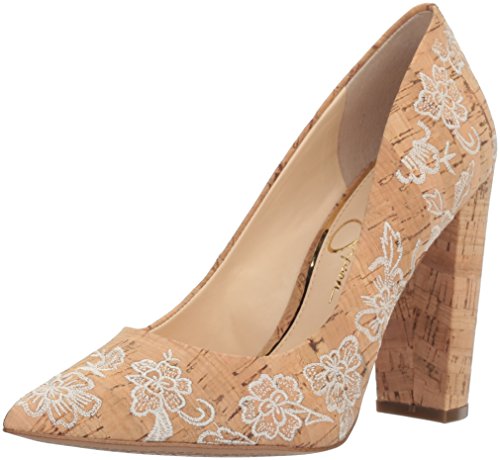 Jessica Simpson Women's Tanysha Pump Natural Cream Pointed Toe Dress Shoes
