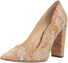 Jessica Simpson Women's Tanysha Pump Natural Cream Pointed Toe Dress Shoes
