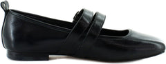 Dolce Vita Ashlyn Midnight Crinkle Patent Mary Jane Squared Toe Ballet Flats