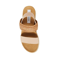 Steve Madden Circa1 Flatform Wedge Sandal Natural Nude Platform Espadrille
