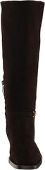 Sam Edelman Clive Chocolate Brown Athletic Calf Squared Toe Knee High Boots