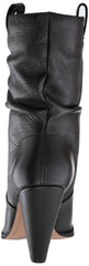 LFL by Lust For Life Cleo Slouchy Shaft  Open Toe Pull On Covered Heeled Boots