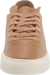Sam Edelman Poppy Camel Leather Lace-Up Chunky Platform Low Top Flats Sneakers