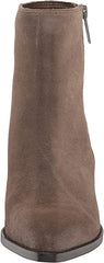 Sam Edelman Jane Olive Suede Stacked Heel Pointed Toe Fashion Western Ankle Boot